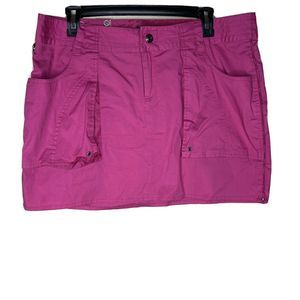 Oakley Womens Pink Mini Skirt Size 14 Pockets